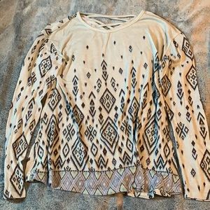 Blue Diamond Pattern Top